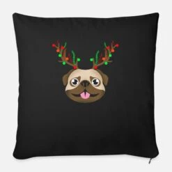 'Funny Reindeer Pug Pug Christmas 2018 Gift' Pillowcase 17,3'' X 17,3'' (45 X 45 Cm) | Spreadshirt 9 'Funny Reindeer Pug Pug Christmas 2018 Gift' Pillowcase 17,3'' X 17,3'' (45 X 45 Cm) | Spreadshirt -Premier Home Living Shop funny reindeer pug pug christmas 2018 gift pillowcase 173 x 173 45 x 45 cm 3