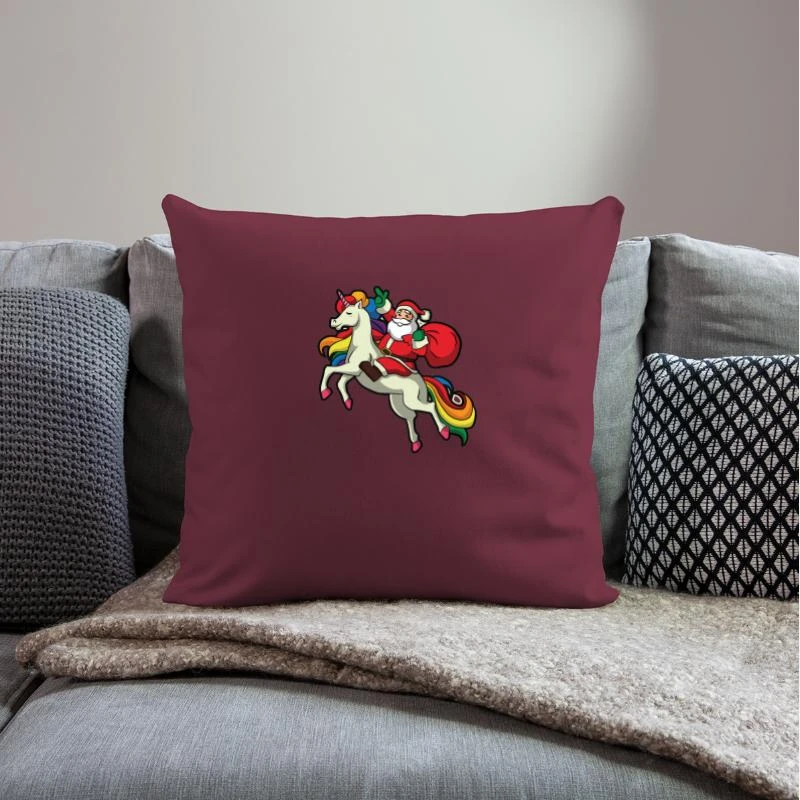 'Funny Santa Claus Unicorn Christmas Gift' Pillowcase 17,3'' X 17,3'' (45 X 45 Cm) | Spreadshirt 4 'Funny Santa Claus Unicorn Christmas Gift' Pillowcase 17,3'' X 17,3'' (45 X 45 Cm) | Spreadshirt - Image 2