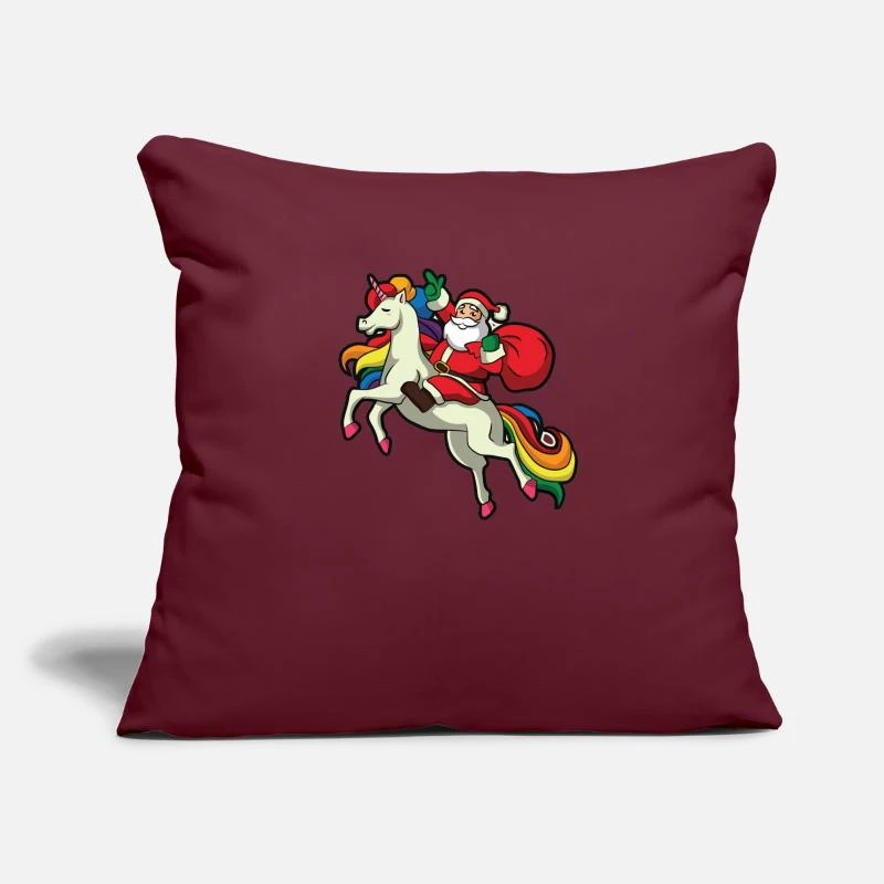 'Funny Santa Claus Unicorn Christmas Gift' Pillowcase 17,3'' X 17,3'' (45 X 45 Cm) | Spreadshirt 3 'Funny Santa Claus Unicorn Christmas Gift' Pillowcase 17,3'' X 17,3'' (45 X 45 Cm) | Spreadshirt
