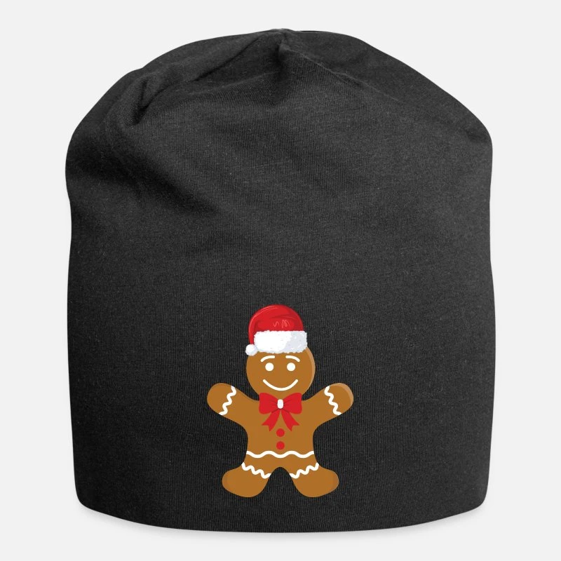 Build Your Brand 'Gingerbread Christmas Gingerbread Man Pastry Heart' Beanie | Spreadshirt 4 Build Your Brand 'Gingerbread Christmas Gingerbread Man Pastry Heart' Beanie | Spreadshirt - Image 2