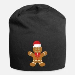 Build Your Brand 'Gingerbread Christmas Gingerbread Man Pastry Heart' Beanie | Spreadshirt