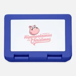 'I Want A Hippopotamus For Christmas - Xmas Desire' Lunchbox | Spreadshirt -Premier Home Living Shop i want a hippopotamus for christmas xmas desire lunchbox 2