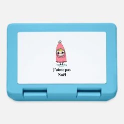 'kawaii Scoop I Don't Like Christmas' Lunchbox | Spreadshirt -Premier Home Living Shop kawaii scoop i dont like christmas lunchbox 2