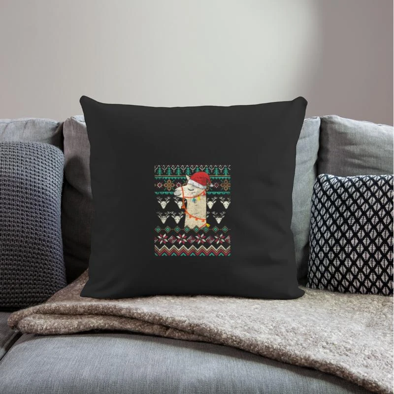 'Lama Christmas Alpaca Animal Camel Christmas' Pillowcase 17,3'' X 17,3'' (45 X 45 Cm) | Spreadshirt 4 'Lama Christmas Alpaca Animal Camel Christmas' Pillowcase 17,3'' X 17,3'' (45 X 45 Cm) | Spreadshirt - Image 2