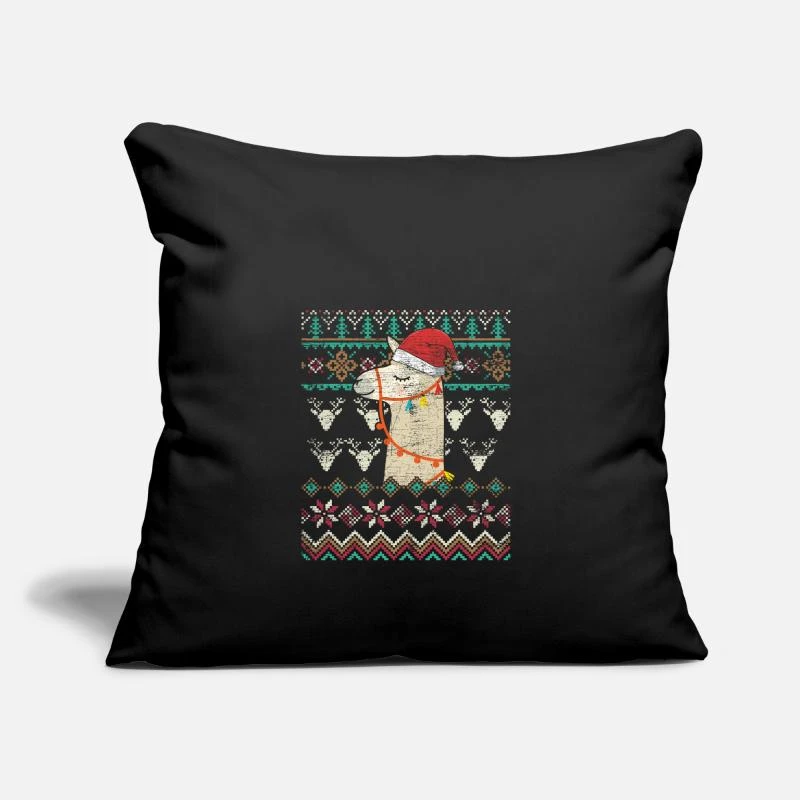 'Lama Christmas Alpaca Animal Camel Christmas' Pillowcase 17,3'' X 17,3'' (45 X 45 Cm) | Spreadshirt 3 'Lama Christmas Alpaca Animal Camel Christmas' Pillowcase 17,3'' X 17,3'' (45 X 45 Cm) | Spreadshirt