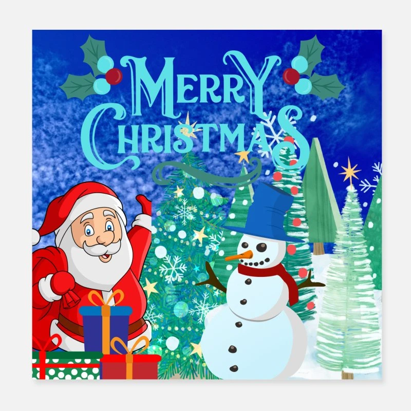 'Merry Christmas, Christmas' Poster | Spreadshirt 4 'Merry Christmas, Christmas' Poster | Spreadshirt - Image 2