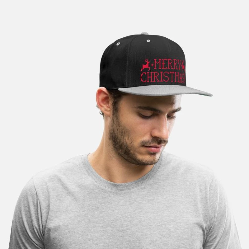 BEECHFIELD 'Merry Christmas' Contrast Snapback Cap | Spreadshirt 4 BEECHFIELD 'Merry Christmas' Contrast Snapback Cap | Spreadshirt - Image 2