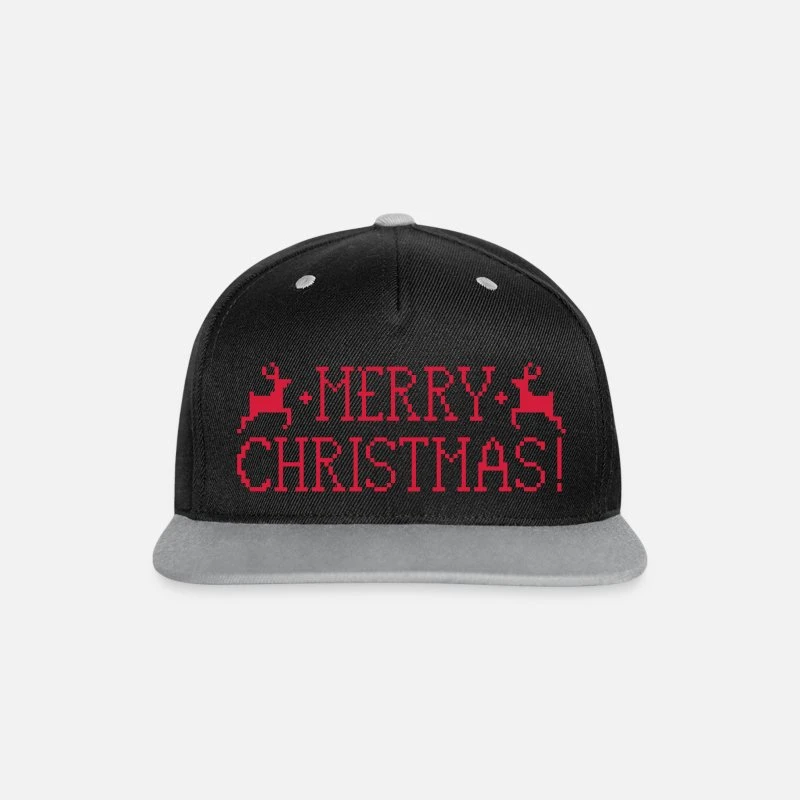 BEECHFIELD 'Merry Christmas' Contrast Snapback Cap | Spreadshirt 5 BEECHFIELD 'Merry Christmas' Contrast Snapback Cap | Spreadshirt - Image 3
