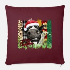 'Merry Christmas Cow' Sofa Pillow With Filling 45cm X 45cm | Spreadshirt 9 'Merry Christmas Cow' Sofa Pillow With Filling 45cm X 45cm | Spreadshirt -Premier Home Living Shop merry christmas cow sofa pillow with filling 45cm x 45cm 3