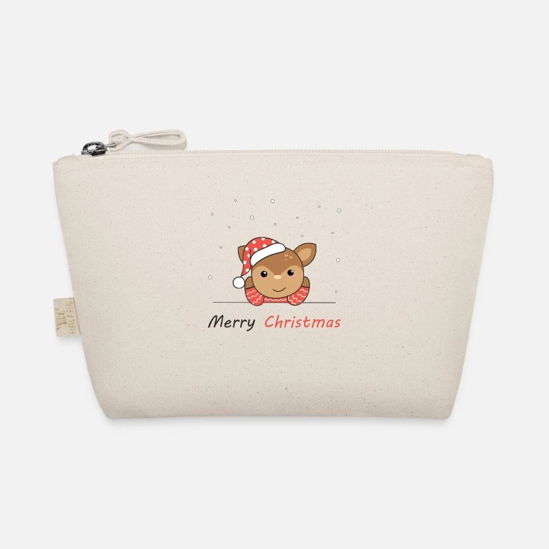 'Merry Christmas Deer Snow Soft Night Greeting' Organic Wee Pouch | Spreadshirt 7 'Merry Christmas Deer Snow Soft Night Greeting' Organic Wee Pouch | Spreadshirt - Image 5