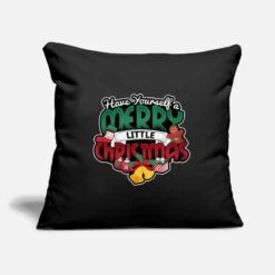 'Merry Christmas Feast Ho HoHo Santa Claus' Pillowcase 17,3'' X 17,3'' (45 X 45 Cm) | Spreadshirt