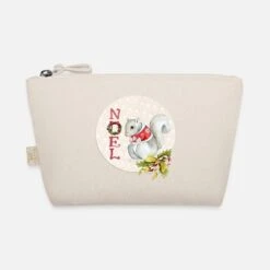 'Merry Christmas Squirrel' Organic Wee Pouch | Spreadshirt -Premier Home Living Shop merry christmas squirrel organic wee pouch 4