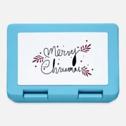 'Merry Christmas Typo 1 C2' Lunchbox | Spreadshirt -Premier Home Living Shop merry christmas typo 1 c2 lunchbox 2