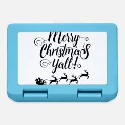 'MERRY CHRISTMAS YALL' Lunchbox | Spreadshirt -Premier Home Living Shop merry christmas yall lunchbox 2