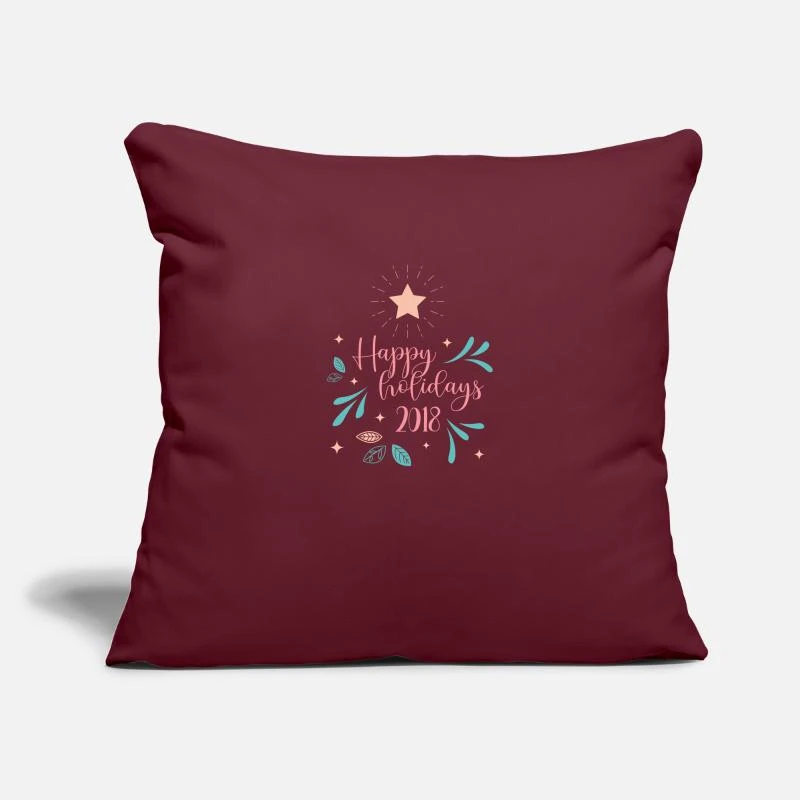 'Merry Star Font Holidays Christmas' Pillowcase 17,3'' X 17,3'' (45 X 45 Cm) | Spreadshirt 3 'Merry Star Font Holidays Christmas' Pillowcase 17,3'' X 17,3'' (45 X 45 Cm) | Spreadshirt