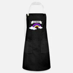'Merry X-Mas Christmas Christmas Rainbow' Artisan Apron | Spreadshirt 7 'Merry X-Mas Christmas Christmas Rainbow' Artisan Apron | Spreadshirt -Premier Home Living Shop merry x mas christmas christmas rainbow apron 2