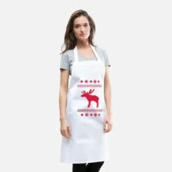 'moose Caribou Reindeer Deer Christmas Norwegian' Apron | Spreadshirt