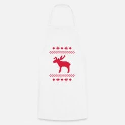 'moose Caribou Reindeer Deer Christmas Norwegian' Apron | Spreadshirt -Premier Home Living Shop moose caribou reindeer deer christmas norwegian apron 5