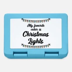 'My Favorite Color Is Christmas Lights Gift' Lunchbox | Spreadshirt -Premier Home Living Shop my favorite color is christmas lights gift lunchbox 2