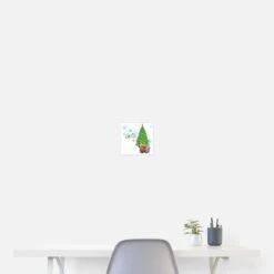 'nostalgic Christmas Singers In Front Of Christmas Tree Night' Poster | Spreadshirt