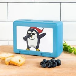 'Penguin Dabbing Christmas Gift Hip Hop Cool' Lunchbox | Spreadshirt