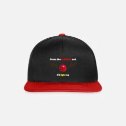BEECHFIELD 'Press The Red Nose Rudolf Christmas Red Nose' Snapback Cap | Spreadshirt -Premier Home Living Shop press the red nose rudolf christmas red nose snapback cap 2