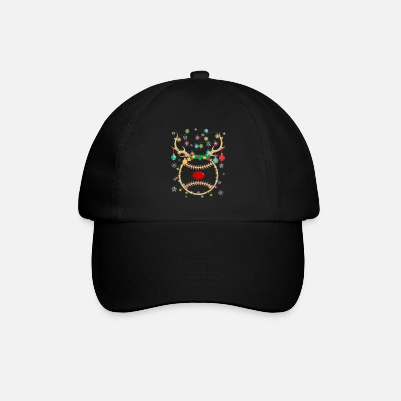 BEECHFIELD 'Reindeer Baseball Christmas Lights With Ornaments' Trucker Cap | Spreadshirt 5 BEECHFIELD 'Reindeer Baseball Christmas Lights With Ornaments' Trucker Cap | Spreadshirt - Image 3