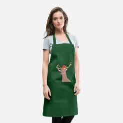 'Reindeer Christmas Hat December Gift Idea' Apron | Spreadshirt