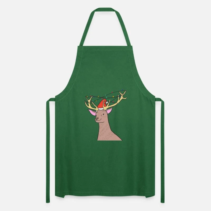 'Reindeer Christmas Hat December Gift Idea' Apron | Spreadshirt 7 'Reindeer Christmas Hat December Gift Idea' Apron | Spreadshirt - Image 5