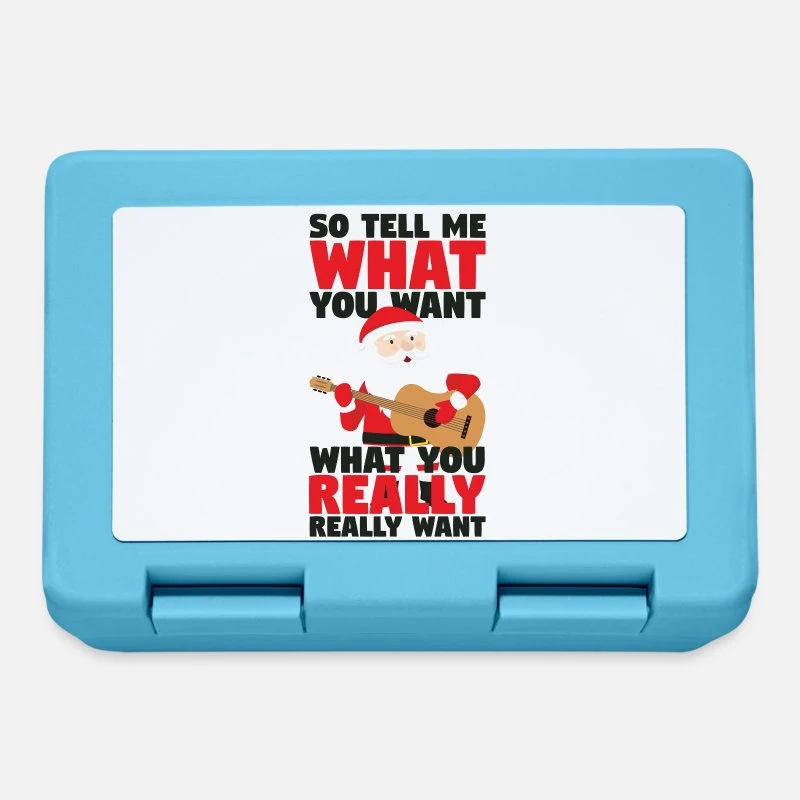 'Santa Claus Tell Me What You Want Christmas' Lunchbox | Spreadshirt 5 'Santa Claus Tell Me What You Want Christmas' Lunchbox | Spreadshirt - Image 3