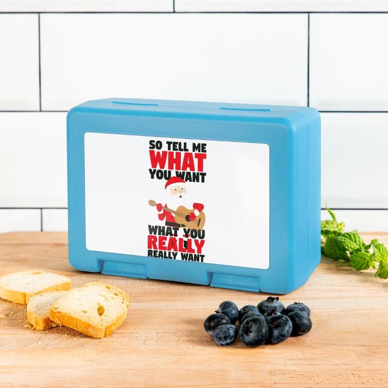 'Santa Claus Tell Me What You Want Christmas' Lunchbox | Spreadshirt 3 'Santa Claus Tell Me What You Want Christmas' Lunchbox | Spreadshirt