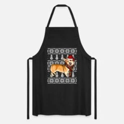 'Santa Hat Xmas Pembroke Welsh Corgi Ugly Christmas' Apron | Spreadshirt -Premier Home Living Shop santa hat xmas pembroke welsh corgi ugly christmas apron 4