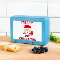 'Santa 'merry Christmas' 8-bit' Lunchbox | Spreadshirt