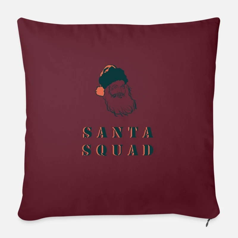'Santa Squad Christmas Team Santa Team' Pillowcase 17,3'' X 17,3'' (45 X 45 Cm) | Spreadshirt 6 'Santa Squad Christmas Team Santa Team' Pillowcase 17,3'' X 17,3'' (45 X 45 Cm) | Spreadshirt - Image 4