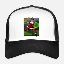 BEECHFIELD 'Santa Tennis Tennis Player Christmas Gift' Trucker Cap | Spreadshirt -Premier Home Living Shop santa tennis tennis player christmas gift snapback cap 3