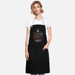 Premier Home Living Shop 20 'Saying Christmas And New Year 2021 Gift' Apron | Spreadshirt
