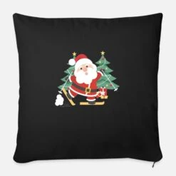 'Skiing Christmas Santa Claus Christmas Trees' Sofa Pillow With Filling 45cm X 45cm | Spreadshirt 9 'Skiing Christmas Santa Claus Christmas Trees' Sofa Pillow With Filling 45cm X 45cm | Spreadshirt -Premier Home Living Shop skiing christmas santa claus christmas trees pillowcase 173 x 173 45 x 45 cm 3