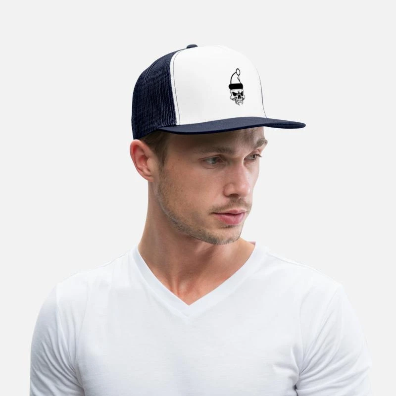 BEECHFIELD 'Skull With Christmas Hat' Snapback Cap | Spreadshirt 4 BEECHFIELD 'Skull With Christmas Hat' Snapback Cap | Spreadshirt - Image 2