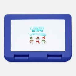 'Snowman Chill Winter Christmas Gift' Lunchbox | Spreadshirt -Premier Home Living Shop snowman chill winter christmas gift lunchbox 2