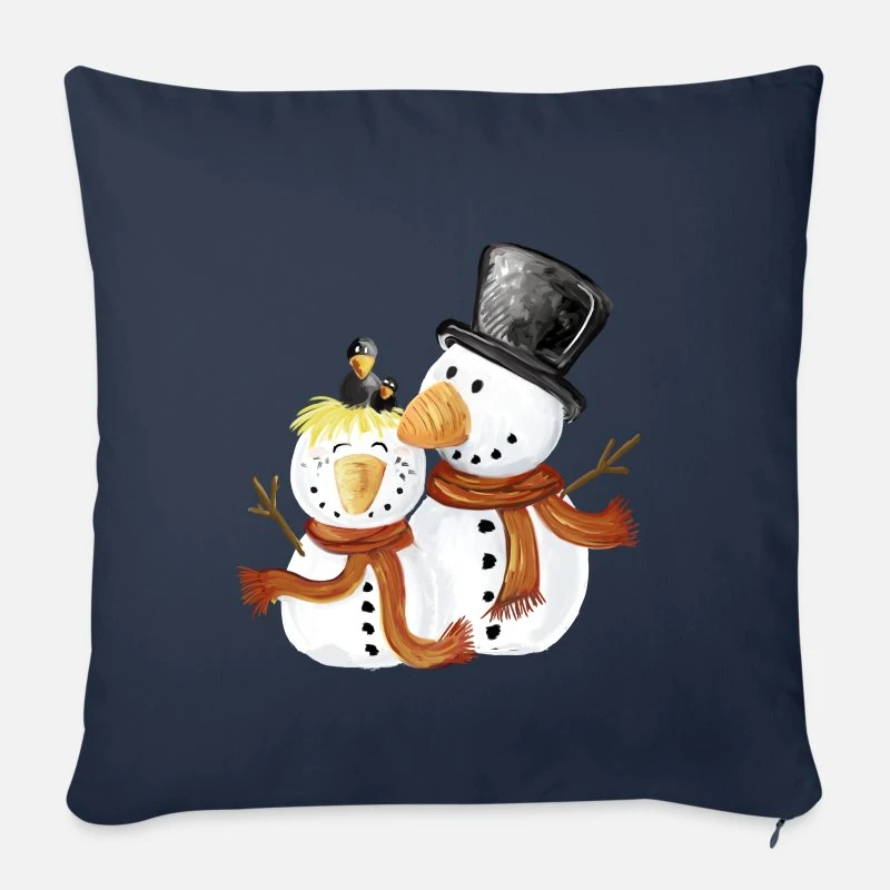 'Sweet Snowmen I Christmas Winter Gift' Pillowcase 17,3'' X 17,3'' (45 X 45 Cm) | Spreadshirt 6 'Sweet Snowmen I Christmas Winter Gift' Pillowcase 17,3'' X 17,3'' (45 X 45 Cm) | Spreadshirt - Image 4