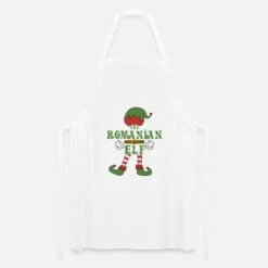 'The Romanian Elf Christmas Family Outfit' Apron | Spreadshirt -Premier Home Living Shop the romanian elf christmas family outfit apron 4