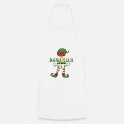 'The Romanian Elf Christmas Family Outfit' Apron | Spreadshirt -Premier Home Living Shop the romanian elf christmas family outfit apron 5