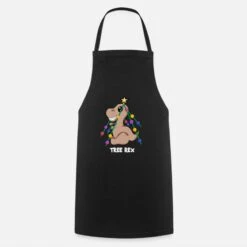 'treerex Dino Dinosaur Christmas Christmas Tree Gift Comic' Apron | Spreadshirt -Premier Home Living Shop treerex dino dinosaur christmas christmas tree gift comic apron 5