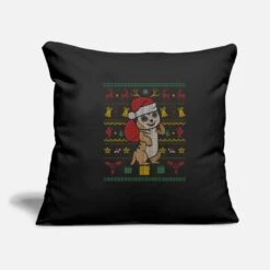 'Ugly Christmas Meerkat Christmas Gift' Pillowcase 17,3'' X 17,3'' (45 X 45 Cm) | Spreadshirt