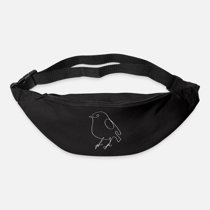 'Vogel One Line Gift Christmas Sweet' Bum Bag | Spreadshirt 4 'Vogel One Line Gift Christmas Sweet' Bum Bag | Spreadshirt - Image 2