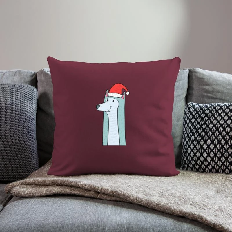 'Wolf Dog Christmas Kids Shirt Gift' Pillowcase 17,3'' X 17,3'' (45 X 45 Cm) | Spreadshirt 4 'Wolf Dog Christmas Kids Shirt Gift' Pillowcase 17,3'' X 17,3'' (45 X 45 Cm) | Spreadshirt - Image 2