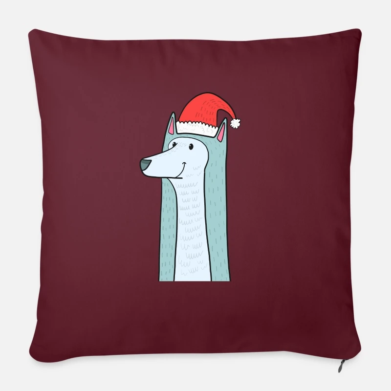 'Wolf Dog Christmas Kids Shirt Gift' Pillowcase 17,3'' X 17,3'' (45 X 45 Cm) | Spreadshirt 6 'Wolf Dog Christmas Kids Shirt Gift' Pillowcase 17,3'' X 17,3'' (45 X 45 Cm) | Spreadshirt - Image 4
